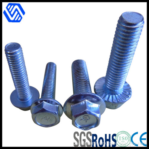 Blue -Zinc Plating Hex Head Flange Bolt